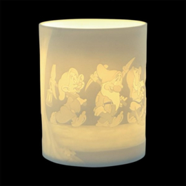 Snow White - "Diamond Shine" Seven Dwarfs Tea Light Holder H12cm Disney Enchanting A31088 