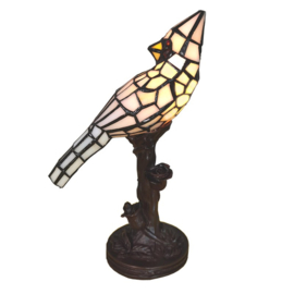 6102W * Tiffany lamp H33cm White Bird