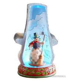 Snowman with Light Rotating H 27cm Jim Shore 6011965 Event Exclusive 2023 signed by Jim Shore *
