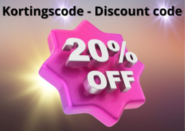 20% vasteklantkorting - Discount Code