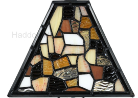 7791 ' Hanglamp Zwart B90cm met 3 Tiffany kappen 21x21cm Falling Water