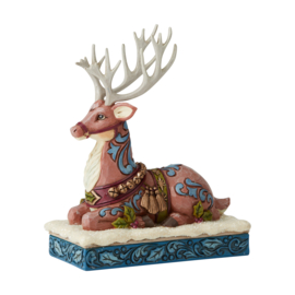 Victorian Reindeer "Calm Before the Eve" H 18cm Jim Shore 6004180 retired, laatste exemplaren *