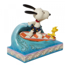 Snoopy & Woodstock Surfing * H14cm Jim Shore 6010114 , retired , aanbieding