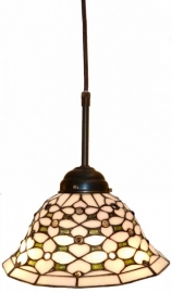 505 Hanglamp Tiffany Ø25cm  Ketting of Textielsnoer Jewel