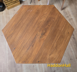 Trompettafel Ø75 cm Massief Teakhout