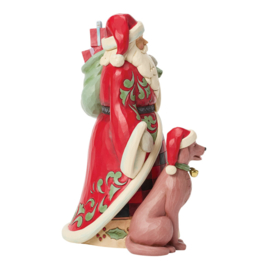 Highland Glen Santa Pet Dog H25cm Jim Shore 6019270 PREORDER en al retired