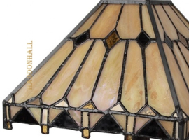 5452 Hanglamp Tiffany 23x23cm Latte