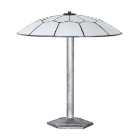 Tafellamp Zeshoekig H48cm met Tiffany kap Ø45cm Gatsby