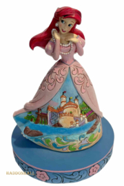 ARIEL Castle Dress + BASE COLOR Ø13cm"Sanctuary by The Sea" Jim Shore 4045241  , retired