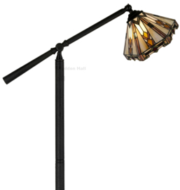 9113 * Vloerlamp H165cm met Tiffany kap Ø25cm Durban