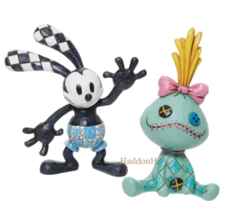 Oswald & Scrump H9cm Set van 2 Jim Shore Mini Figurines  * beperkte voorraad