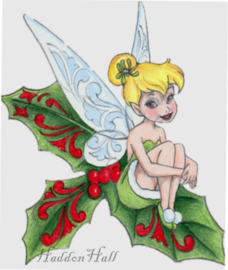 Tinker Bell Sitting on Holly H12,5cm Jim Shore 6010874, retired *