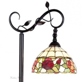 5786 * Vloerlamp H153cm met Tiffany kap Ø26cm Sussex