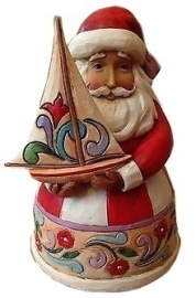 Christmas Spirit Fills My Sails H13cm Jim Shore Pint Santa 4022912 retired item