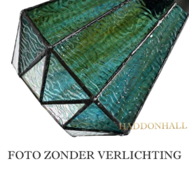 8114 Wandlamp Dubbele Spot met 2 Tiffany kappen Ø16cm Arata Green '