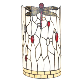 6303 * Wandlamp H35cm CIlinder Model Dragonfly White