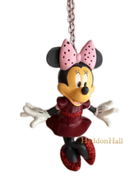Minnie Mouse Glitter Christmas ornament H9cm Disney Inspirations