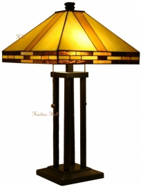 5703 *Tafellamp Tiffany H62cm 36x36cm Reno laatste exemplaren