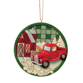 Highland Glen Truck Ornament H10cm Jim Shore 6017031