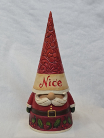 Gnome Naughty & Nice H 21 cm Jim Shore 6009185 retired , speciale aanbieding