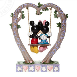 Mickey & Minnie  Sweethearts Swing  H 23cm Jim Shore 6008328 retired , uitverkocht