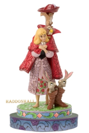Aurora SET "Princess of the Woods"  H26cm  + BASE COLOR Ø16cm Jim Shore 6017857 