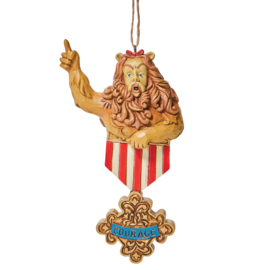 Wizard of Oz - Cowardly Lion Courage Hanging Ornament Jim Shore 6018313