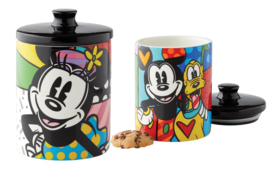 Minnie H18cm & Mickey-Pluto H15cm Cookie Jar Set Disney by Britto .