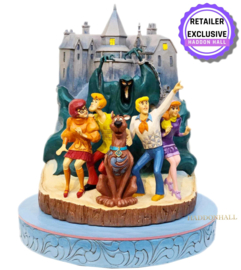 Scooby Doo "Frightful Friends"  H22cm Carved by Heart  + BASE COLOR Ø22cm Jim Shore 6005978 retired 