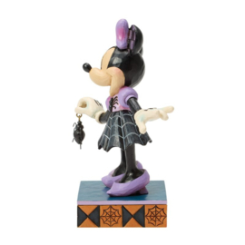 Minnie "Web-Tastic Halloween" H16,5cm Jim Shore 6017939 , op voorraad.