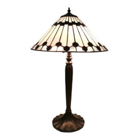 6177 Tafellamp H63cm met Tiffany kap Ø40cm Atomium