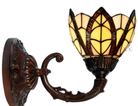 8119 8829 ' Wandlamp met Tiffany kap Ø15cm Flow Souplesse