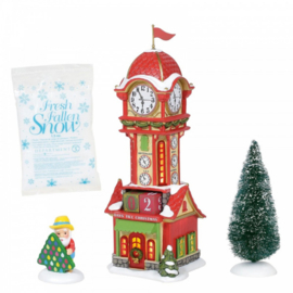 Christmas Countdown Tower H22,5cm VIllage by D56 A30313 retired, laatste exemplaren *