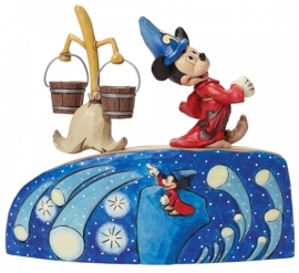 MICKEY  Summoning the Stars H21cm  Fantasia Jim Shore 4043653 made in 2015 , verkocht