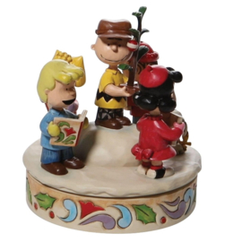 Charlie Brown & Friends Around Tree Rorating H17cm Jim Shore 6008958 , retired.