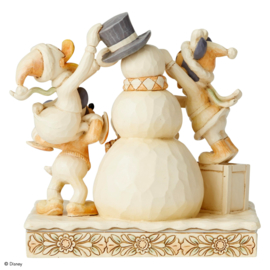 Mickey Minnie Pluto Donald & Snowman "Fab 5" H 15 cm Jim Shore 6002828 retired * laatste exemplaren