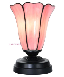 8187 Tafellamp Uplight met Tiffany kap Ø15cm Liseron Pink