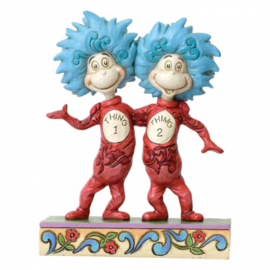 Thing 1 and Thing 2   H13cm Dr. Seuss by Jim Shore 6002908 , retired, laatste exemplaar