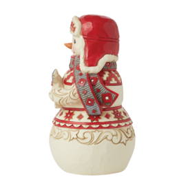 Nordic Nöel Snowman with Noel Sign *  H16cm Jim Shore 6015483