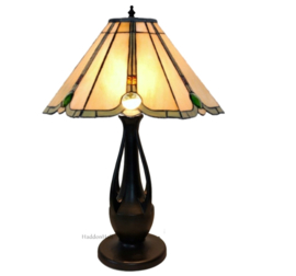 6367 Tafellamp H60cm met Tiffany kap Ø40cm Shining Sun