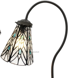 6197  Bureaulamp Tafellamp H51cm met Tiffany kap Ø15cm Celestial Light