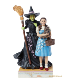 Wizard of Oz - Dorothy & The Wicked Witch H22cm Jim Shore 6015042 , retired en beperkte voorraad.