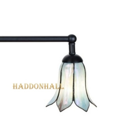 8185 Hanglamp Zwart B90cm met 2 Tiffany kappen Ø16cm Gentian