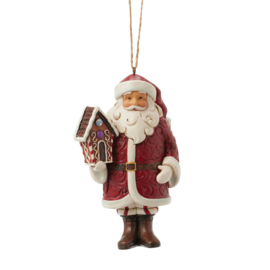 Gingerbread Santa Ornament H11cm Jim Shore 6017270