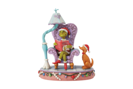 Grinch in Large Chair H20cm Jim Shore First Edition Program 6015213FE gesigneerd