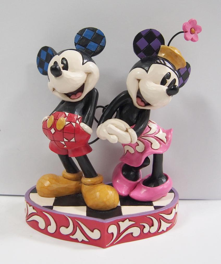 Mickey & Minnie "Tails of True Love" H16cm Jim Shore 6017844