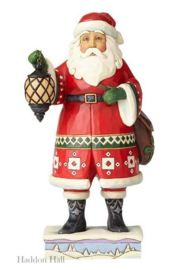 Santa with Lantern & Toybag  22cm Jim Shore 4058790 retired * uitverkocht