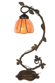 8205 Bureaulamp Tafellamp H53cm met Tiffany kap Ø