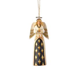 Black & Gold Angel ornament H13cm Jim Shore 6001440 * Retired