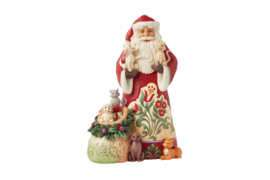 Santa with Pets  * H23cm Jim Shore 6015499